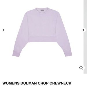 Brand new crop top light purple lavender color
